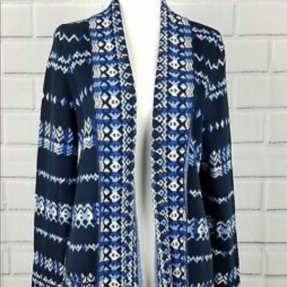 BCBGMAXAZRIA Amur Aztec Tapestry Cardigan
